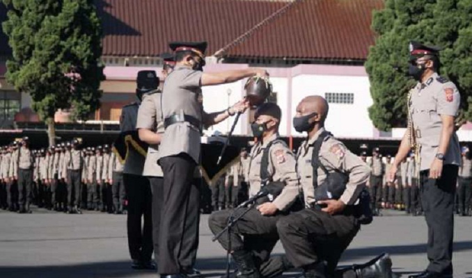Polda Jabar Lakukan Upacara Pembukaan Diktukba Polri